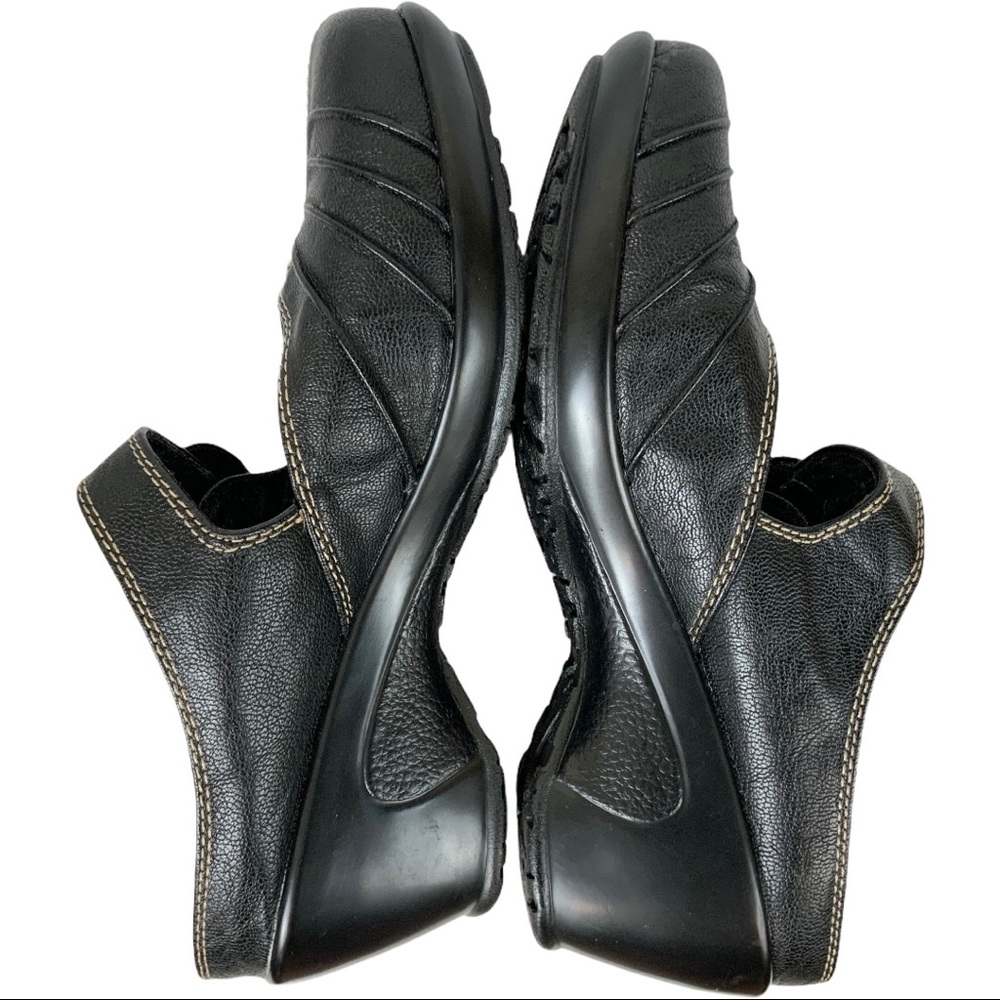 Bass Plymouth Black Comfortable Mary Jane Clog 7 - Picture 6 of 7